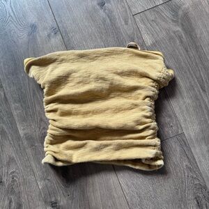 Free People Mustard Yellow Top bandeau